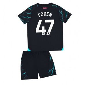 Manchester City Phil Foden #47 Rezervni Dres za Dječji 2023-24 Kratak Rukavima (+ kratke hlače)